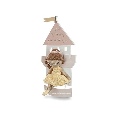 Quadro Amigurumi Castelo Personalizado - Princess - 100027 - Personalizado