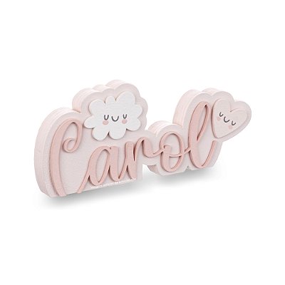 Enfeite Para Prateleira Com Nome Personalizável - Princess - 100033 - Personalizado