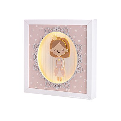 Quadro Decorativo Com Luz Princesa - Princess - 100502