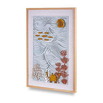 Quadro Decorativo Infantil Fundo Do Mar G - Mar - 77023