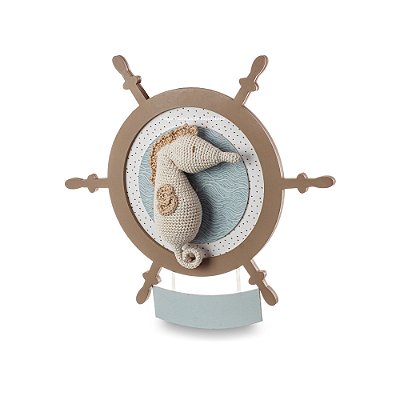 Quadro Decorativo Amigurumi Cavalo Marinho - Mar - 77026 - Personalizado