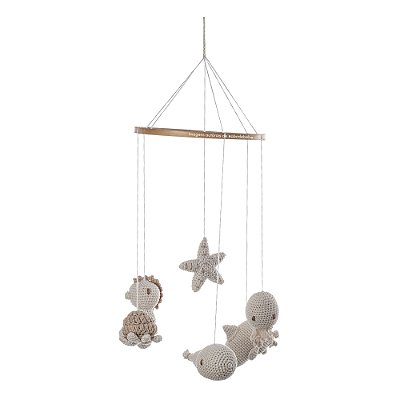 Móbile Amigurumi Em Crochê Decorativo - Mar - 77110