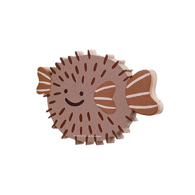 Cabideiro Decorativo Infantil Baiacu - Mar - 77123