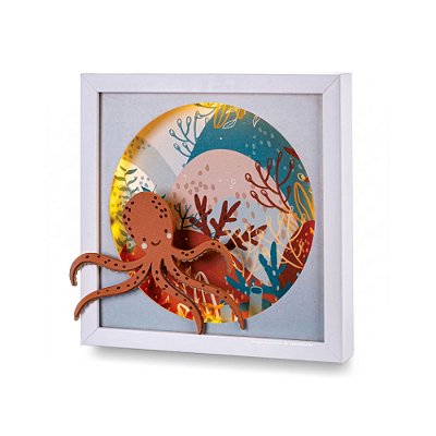 Quadro Decorativo Com Luz LED Polvo - Mar - 77500