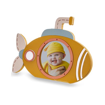 Porta-Retrato Decorativo Submarino Infantil - Mar - 77024