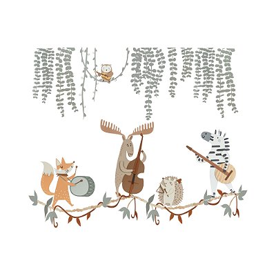 Painel Decorativo De Parede Infantil Menor - Música - 101012