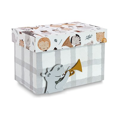 Caixa Organizadora Decorativa M Infantil - Música - 101061