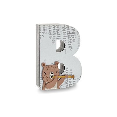 Inicial Decorativa Infantil Personalizada Para Prateleira - Música - 101100 - Personalizado