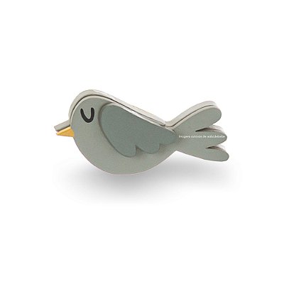 Cabideiro Infantil Unitário Passarinho Decorativo - Música - 101121