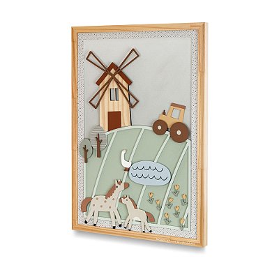 Quadro Decorativo Infantil Fazenda G - Fazendinha - 97023