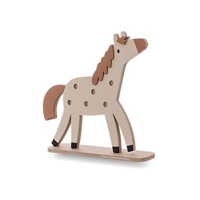 Enfeite Para Prateleira Decorativo Infantil Cavalinho - Fazendinha - 97031