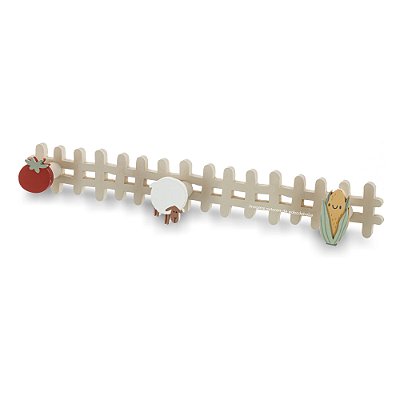 Cabideiro De Parede Decorativo Infantil Tema Fazendinha - Fazendinha - 97120