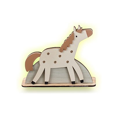 Luminária De Mesa Infantil Decorativa Cavalinho - Fazendinha - 97142