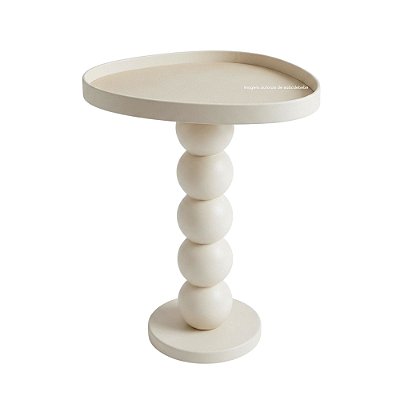 Mesa Dot - Areia / Tampo Em Recouro Off White