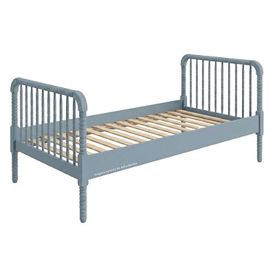 Cama Babá Dot Em Madeira Maciça - Com Ou Sem Cama Auxiliar - Azul