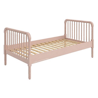 Cama Babá Dot Em Madeira Maciça - Com Ou Sem Cama Auxiliar - Rosa