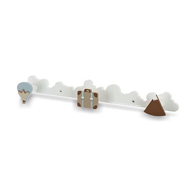 Cabideiro De Parede Decorativo Para Quarto De Bebê - Voar - 95120