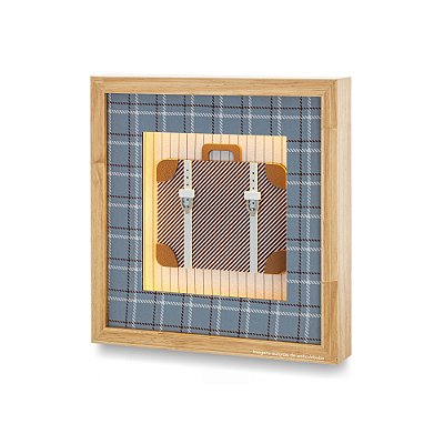 Quadro Com Luz Decorativo Mala - Voar - 95502