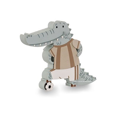 Enfeite De Prateleira Decorativo Jacaré - Futebichos - 104032