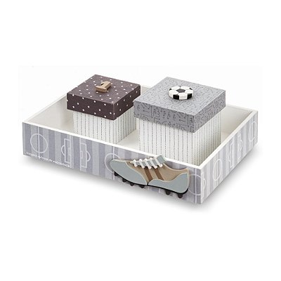 Kit Higiene Decorativo Para Quarto De Bebê - Futebichos - 104052
