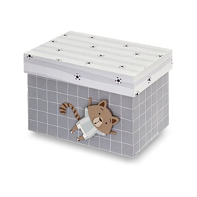 Caixa Organizadora Infantil Decorativa M - Futebichos - 104061