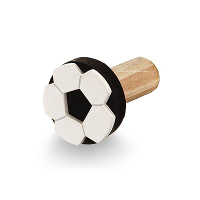 Cabideiro Unitário Decorativo Infantil Bola - Futebichos - 104123