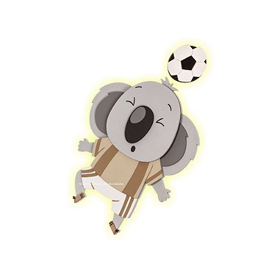 Luminária De Parede Decorativa Coala - Futebichos - 104142
