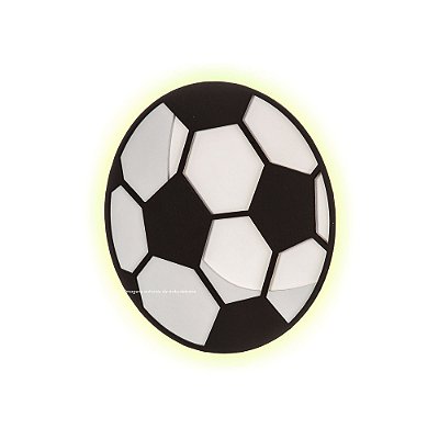 Luminária De Parede Decorativa Bola - Futebichos - 104143