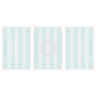 Boiserie Decorativa Infantil Campo De Futebol - Futebichos - 104603