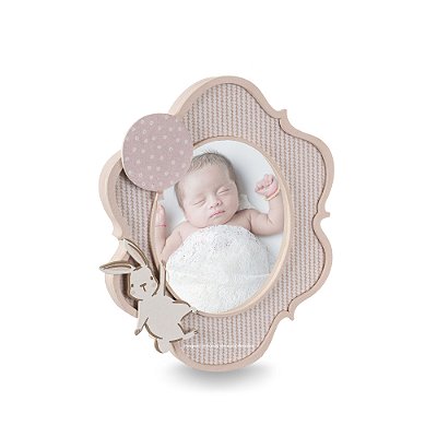 Porta Retrato Decorativo Infantil Coelho - Meu Mundo - 106071