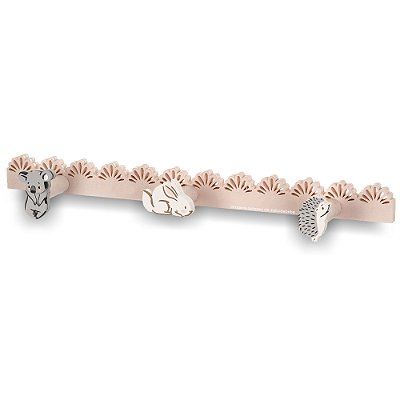 Cabideiro Infantil Decorativo Coelho / Porco Espinho / Coala - Meu Mundo - 106120