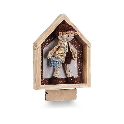 Quadro Amigurumi Casa Personalizável - Transporte - 108027 - Personalizado
