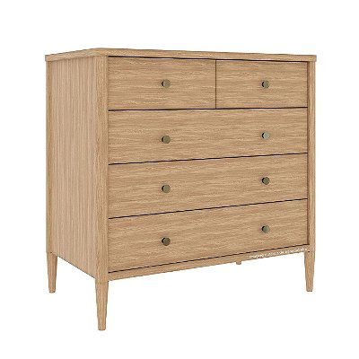 Cômoda Sora 5 Gavetas - Madeira Caramelo