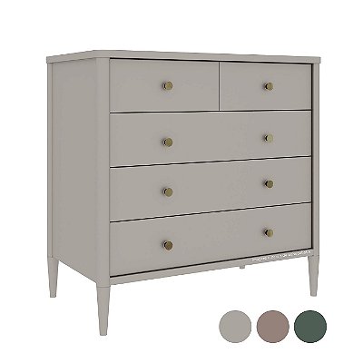Cômoda Sora 5 Gavetas - Cores