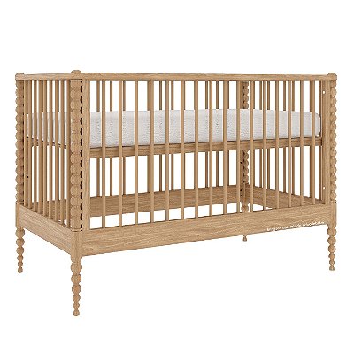 Berço Art Que Vira Mini Berço E Mini Cama - Madeira Caramelo