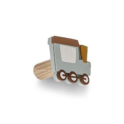 Cabideiro Decorativo Infantil Unitário Trem - Transportes - 108122
