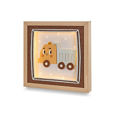 Quadro De Luz Decorativo Infantil Caminhão - Transportes - 108502