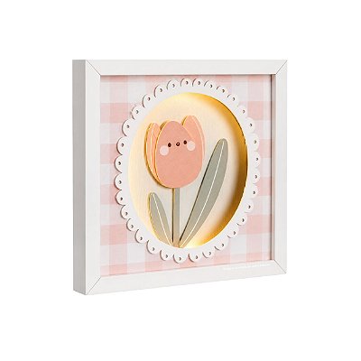 Quadro De Luz Decorativo Infantil Tulipa - Margaridas - 112502