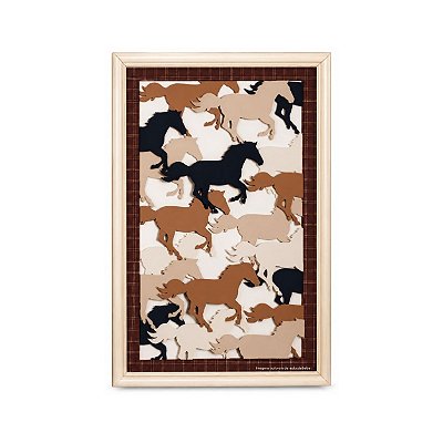 Quadro Decorativo Infantil G Cavalos - Cavalos - 113023