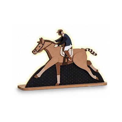 Luminária De Mesa Decorativa Jóquei - Cavalos - 113140