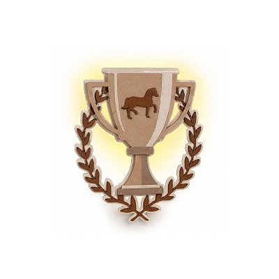 Luminária De Parede Decorativa Infantil Troféu - Cavalos - 113143