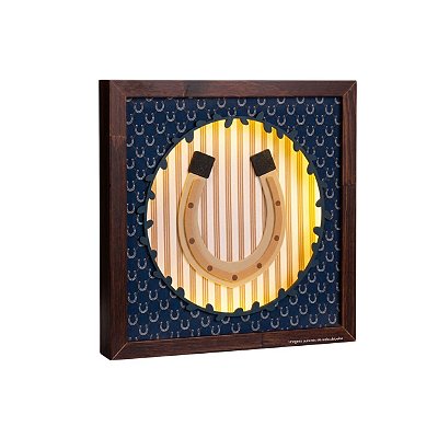 Quadro De Luz Infantil Decorativo Ferradura - Cavalos - 113502