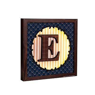 Quadro De Luz Inicial Decorativo Infantil - Cavalos - 113505 - Personalizado