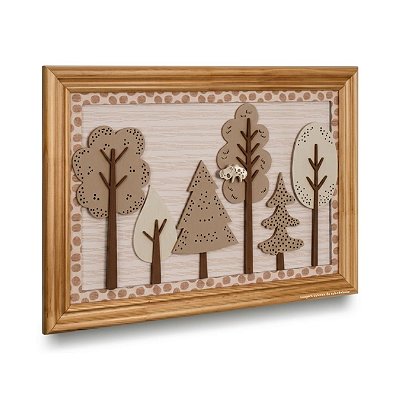 Quadro Infantil Decorativo Floresta G - Bichos Baby II - 114023