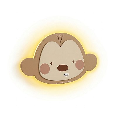 Luminária Infantil Decorativa De Parede Macaco - Bichos Baby II - 114143