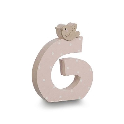 Inicial Para Prateleira Personalizável Com Passarinho - Fofura - 117100 - Personalizado