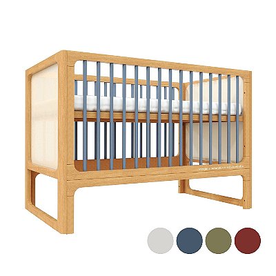 Berço Skandi - 2 em 1 - Madeira/Cores