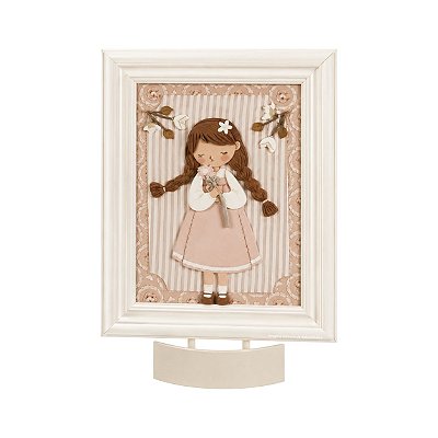 Porta Maternidade Infantil Menininha Com Flores E Passarinhos - Revoada - 118020 - Personalizado