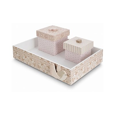 Kit Higiene Decorativo Infantil Com Passarinho - Revoada - 118052
