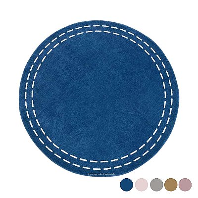 Tapete Infantil Redondo Pesponto - Cores